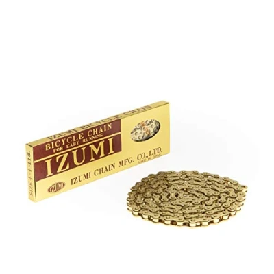 Image of Izumi 1/2 x 1/8 ES410GP 116 Link Single Speed Chain, Gold