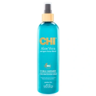 Image of CHI Aloe Vera Curl Reactivating Hair Spray, 177 ml White