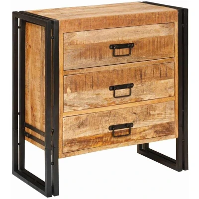 Image of vidaXL Sideboard with Drawer Brown 66 x 33 70 cm Solid mango wood