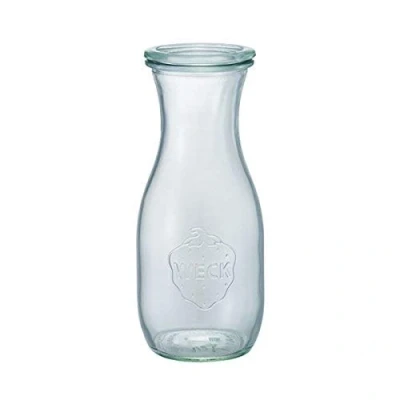 Image of Set of SIX 530ml Weck Jars. German Made Classic Design. Model 764