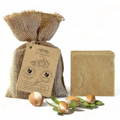 Image of Dr.Ancient Argan Soap Bar Organic Natural Vegan Traditional Handmade Antique Anti Aging For Women And Men, Wrinkle No Chemicals, Pure Soaps!