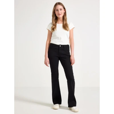 Image of Lindex Trousers Freja Flared Jeans for kids, Size: 7 8y, Black