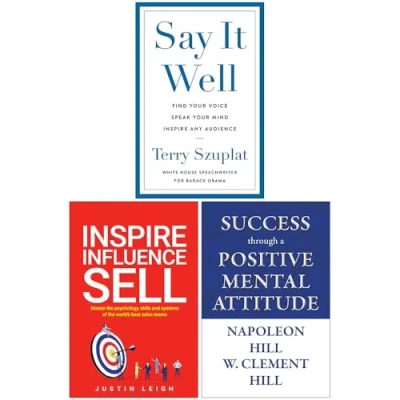 Image of Say It Well, Inspire Influence Sell &amp; Success through a Positive Mental Attitude 3 Books Collection Set