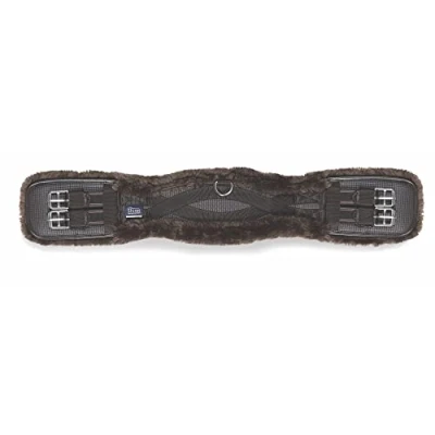 Image of Shires ARMA SupaFleece Dressage Girth Elastic Brown 22