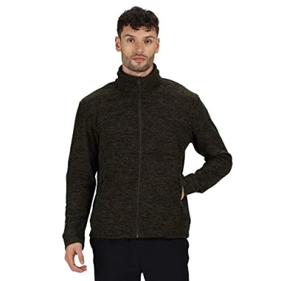 Image of Regatta Men&#039;s Thornly Full Zip Fleece Size XL DarkKhakiMar