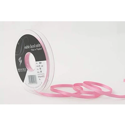 Image of Berisfords Double FACE Poly Satin Ribbon, HOT Pink, 10x1x10 cm