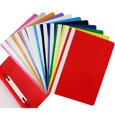 Image of OFFICE CENTRE Assorted Mix of 5 Colours A4 Presentation Project Folders Report Document Organiser Holder Case 2 Prong Display Paperwork