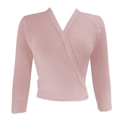 Image of Starlite Pink Crossover Cardigan Long Sleeve 30&quot;
