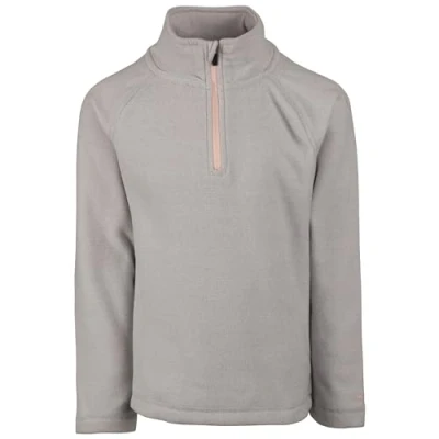 Image of Trespass Girls 1/2 Zip Jumper Pullover Pockets Anti Pilling Microfleece Casual Top Meadows