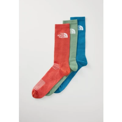 Image of The North Face Multi CUSH CREW SOCK 3 PACK Sports socks, Women&#039;s, Size: 9.5 11.5, Dusk blue/slate moss/mars dust