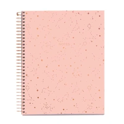 Image of Miquelrius Notebook A5 (148 x 210 mm), 100 white sheets of 70 g/m², rigid cardboard cover, 4 colour bands, spiral, 2 holes, plain notebook, pretty stationery, constellation