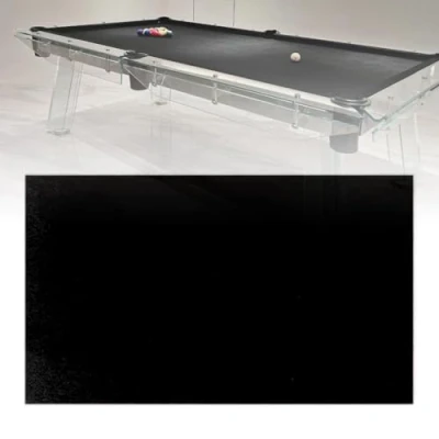Image of Professional Pool Table Felt fits 7/8/9/11ft, Billiard Cloth Cloth, Fast Speed Ball Snooker 9ft black