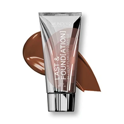 Image of WUNDERBROW Last &amp; Foundation Makeup with 24+ Hour Coverage and Hyaluronic Acid, Espresso, Vegan Cruelty Free
