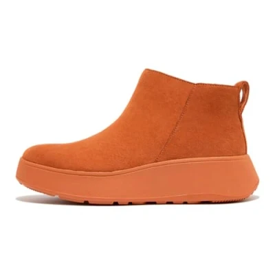Image of Fitflop Women&#039;s F Mode Suede Ankle Boot, Light Tan, 6.5 UK