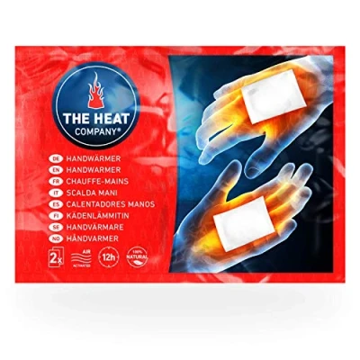 Image of THE Heat COMPANY Handwarmers 20 Pairs EXTRA Warm Hand Pads 12 Hours Hands Instant Air Activated Purely Natural