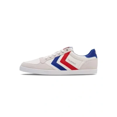 Image of Hummel Slimmer Stadil Trainers, Size: 5, Red/white Leather and textile
