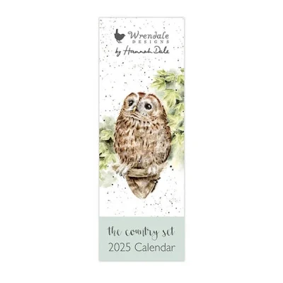 Image of Wrendale Designs 2025 &#039;The Country Set&#039; Slim Calendar