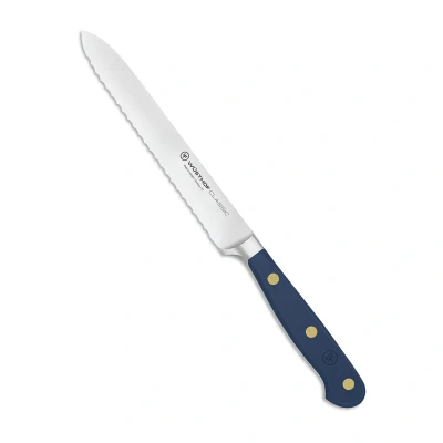 Image of Wüsthof Classic Colour Serrated Utility Knife 14cm Velvet Oyster (WT1061708114)