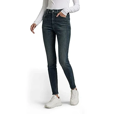 Image of G STAR RAW Women&#039;s Kafey Ultra High Skinny Jeans, Blue (antic nebulas D15578 C051 B824), 25W / 32L
