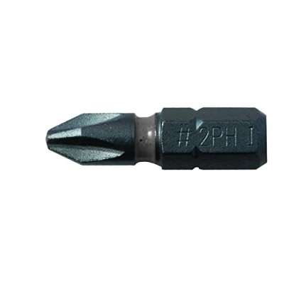 Image of C.K Blue Steel Impact Screwdriver Bit 25mm PH2 Card of 3