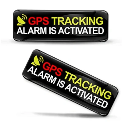 Image of Biomar Labs 2 x 3D Gel Silicone GPS Tracking Alarm Stickers Car Motorcycle Bike Bicycle Window Phone Laptop PC Tablet Door KS 28