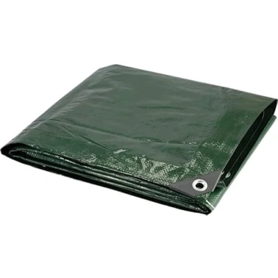 Image of Waterproof Tarpaulin sheet with Eyelets, protects and covers items you do not want to get damaged, as a ground for camping caravanning (3x4m)