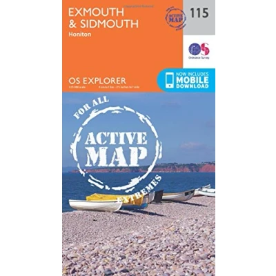 Image of Explorer Active 115 Exmouth &amp; Sidmouth Map With Digital Version