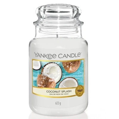 Image of Yankee Candle Scented , Coconut Splash Large Jar Long Burning Candles: up to 150 Hours Perfect Gifts for Women