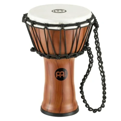 Image of Meinl Percussion JRD Djembe Instrument Very Small Handdrum Travel Diameter 7 Inches Plastic, Brown (JRD TA)
