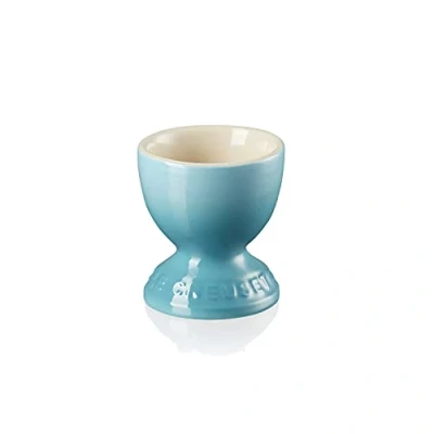 Image of Le Creuset Stoneware Footed Egg Cup, 9 g, 5.3 x 5.9 cm , Teal, 81702001700099
