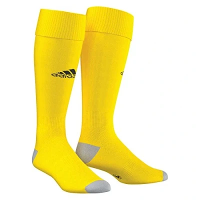 Image of adidas Unisex Milano Adult Socks, Yellow/Black, 40 42 UK