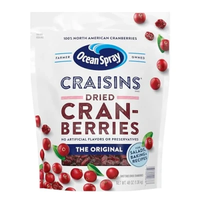 Image of Ocean Spray Craisins Sweetened Dried Cranberries 48 oz (3 Pounds)