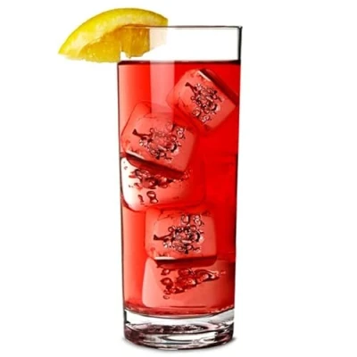 Image of Elite Premium Polycarbonate Hiballs 12oz / 340ml Set of 4 Plastic Reusable Tumblers, Virtually Unbreakable Ideal for Parties, Outdoors &amp; Event Catering