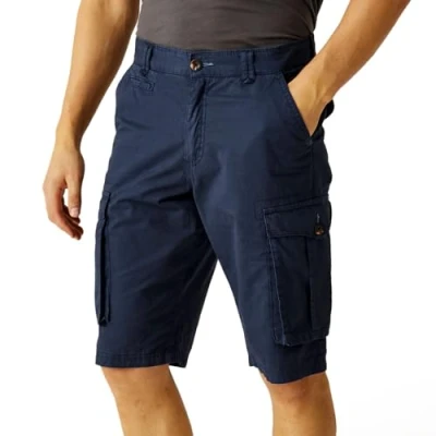 Image of Regatta Men&#039;s Shorebay Vintage Look Cargo Shorts Blue