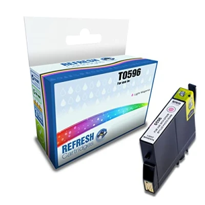 Image of Refresh Cartridges Compatible Ink Cartridge Replacement for Epson T0596 (Light Magenta)