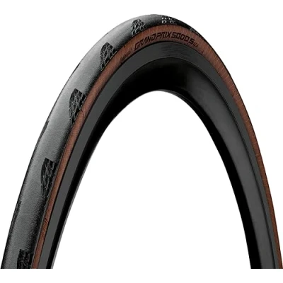 Image of Continental Unisex Adult&#039;s Grand Prix 5000 S Tyres, Black/Transparent, 28&quot; 700x25C 25 622