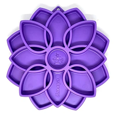 Image of SodaPup Mandala eTray Durable Slow Feeder Tray Made in USA from Non Toxic, Pet Safe, Food Safe Material for Mental Stimulation, Calming, Avoiding Overfeeding, Eating, Healthy Digestion &amp; More
