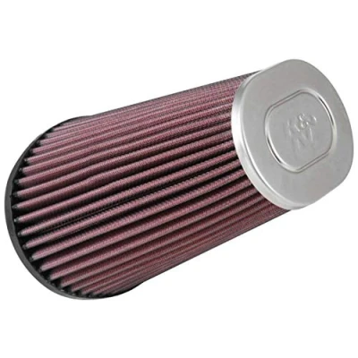 Image of K&amp;N Universal Chrome Filter: High Performance, Premium, Washable, Replacement Engine Filter Height: 7.5 In, Flange Length: 0.84375 Shape: Oval Tapered, RC 5063