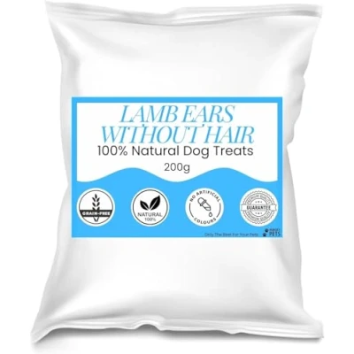 Image of Premium Natural Dog Treat (200g, Lamb Ear Without Hair)