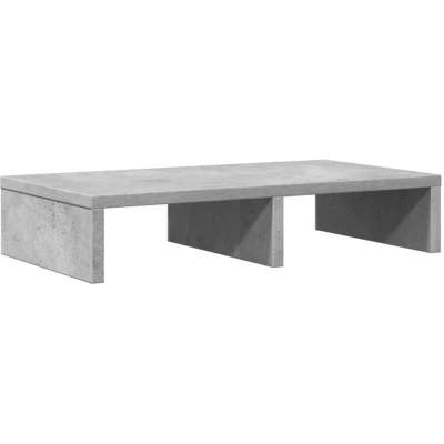Image of vidaXL Monitor Stand Concrete Grey 50x27x10 cm Engineered Wood