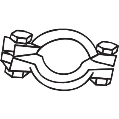 Image of 171343 Clamp, exhaust system BOSAL 254 387