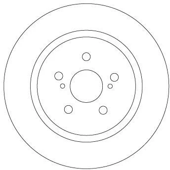 Image of TRW Brake Disc (Pair) DF6920
