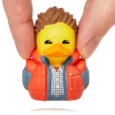 Image of TUBBZ Mini Marty McFly Collectible Vinyl Rubber Duck Figure Official Back to the Future Merchandise Retro Action Movies &amp; TV