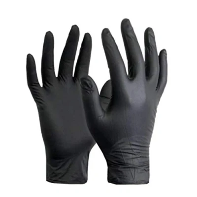 Image of Nitrile Gloves Powder Free Large Black x100