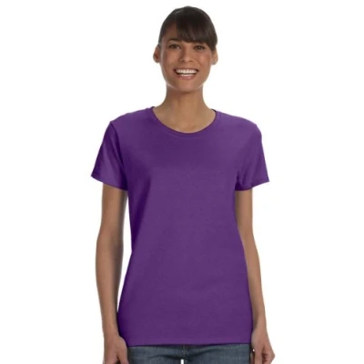 Image of Gildan Soft women&#039;s T shirt in Purple