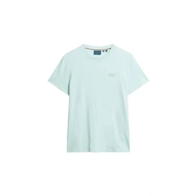 Image of Superdry Classic T Shirt Melange Light Green size M