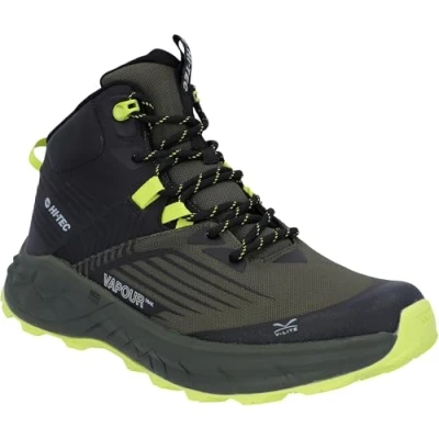 Image of HI TEC FUSE Trail MID WP Hiking shoes, Men&#039;s, Size: 12, Black/charcoal/cool grey Textile/synthetics