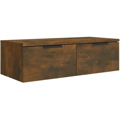 Image of vidaXL Wall Cabinet Smoked Oak 68x30x20 cm Engineered Wood