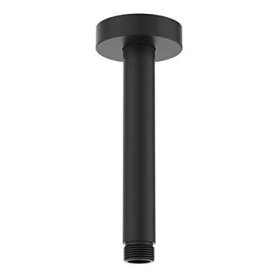 Image of Ideal Standard Idealrain L1 150mm Ceiling Mounted Shower Head Arm, B9446XG, Silk Black