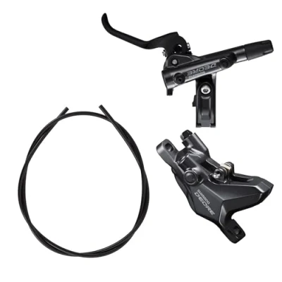 Image of Shimano Deore BR M6100 Complete Disc Brake 2 pot Post Mount calliper BL Lever